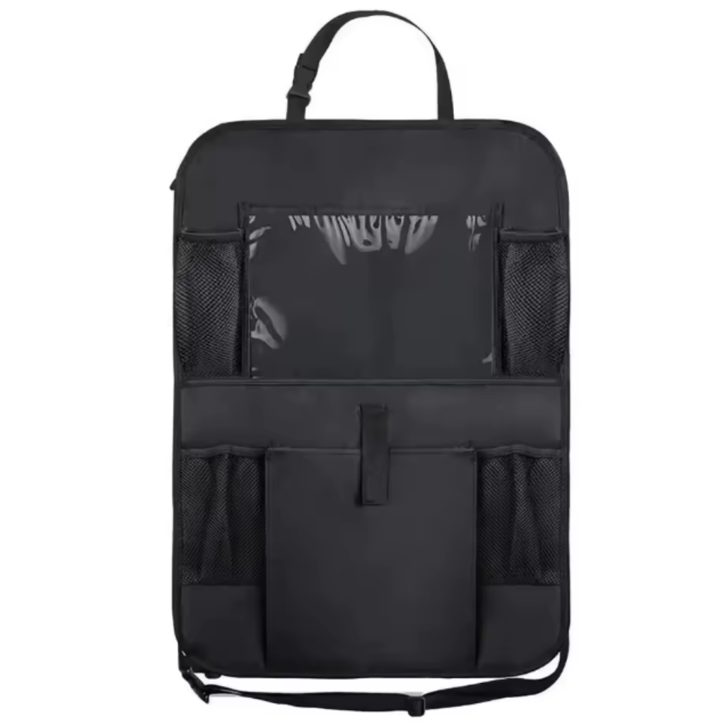 Organisateur de siège de voiture – Support de tablette, multiples poches, couverture de protection