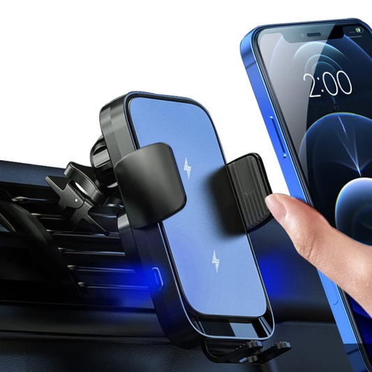 Chargeur de voiture a induction – Double bobine, support compatibilité tout type de telephone
