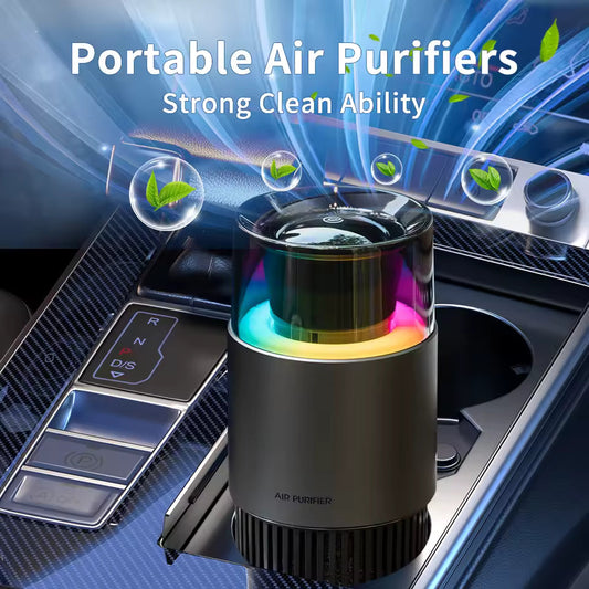 Purificateur d’air USB – Désodorisant pour voiture avec cartouche amovible, technologie à ions négatifs